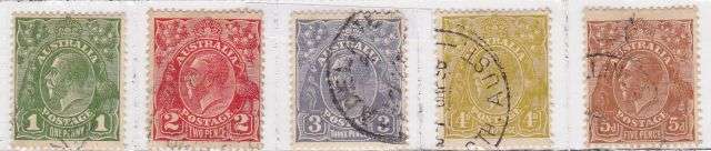 AUSTRALIA       1931-36    "DEFINITIVE"  ***SEE SCAN ***