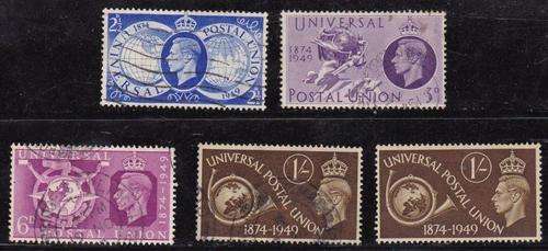 BRITAIN  KING GEORGE V I  1949   " 75TH ANNIV. OF UPU" ***** SEE SCAN****