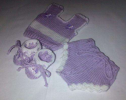 FIRST LOVE DOLL  KNITTED  VEST SET