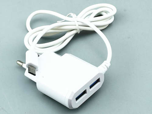 Travel AC wall charger adapter With 2 USB Ports For Samsung