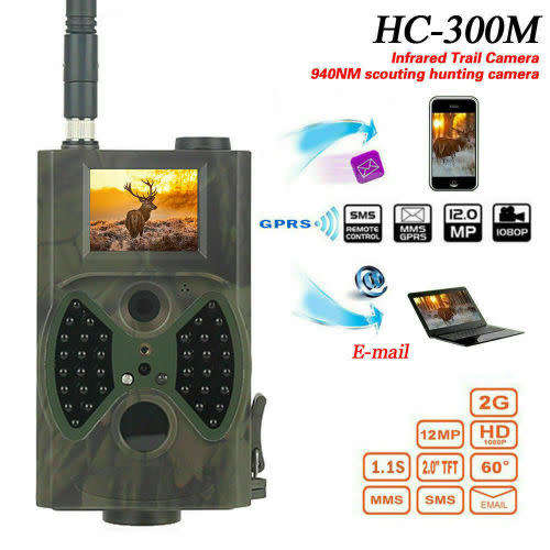 HC-300M HD Hunting Trail Digital Animal Camera IR Night Vision Video 1080P GPRS