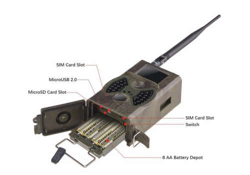 HC-300M HD Hunting Trail Digital Animal Camera IR Night Vision Video 1080P GPRS