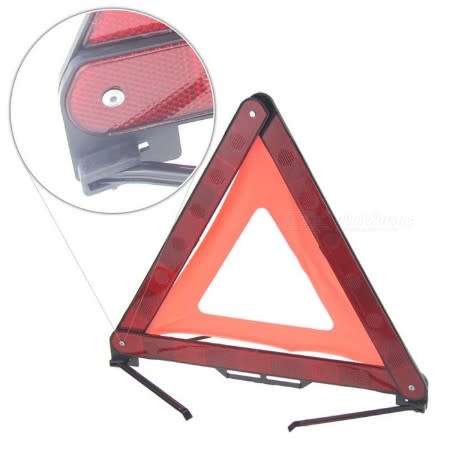 Auto Triangle Reflective Emergency Fault Safety Tripod Stop Parking Signs Folded
