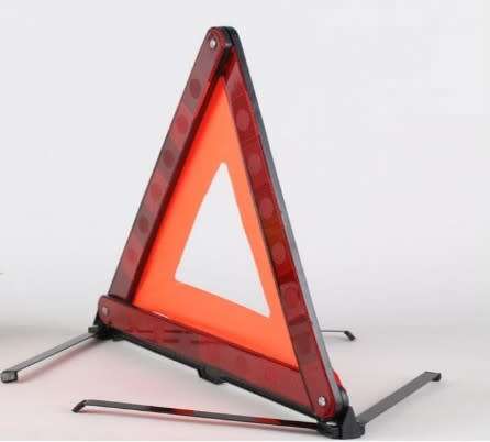 Auto Triangle Reflective Emergency Fault Safety Tripod Stop Parking Signs Folded