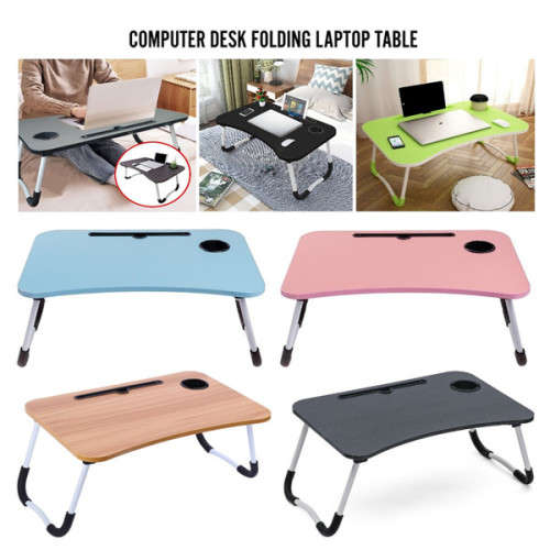 Folding Small Table Lazy Bed Table Desk Folding Computer Desk