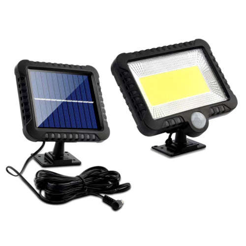 COB 100LED Solar Light Motion Sensor Waterproof Outdoor Path Night Lighting Lamp