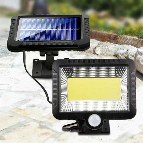 COB 100LED Solar Light Motion Sensor Waterproof Outdoor Path Night Lighting Lamp