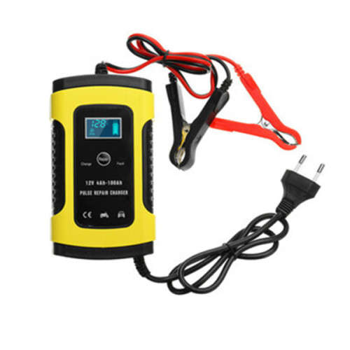 12V 4A-100A Pulse Repair LCD Battery Charger For Car Motorcycle Lead Acid Battery