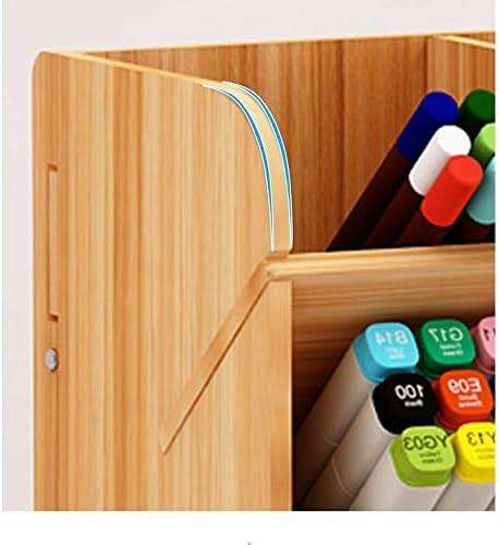 Pen Holder Storage Box Large Capacity,  Desktop Storage Shelf Document Organization Stat