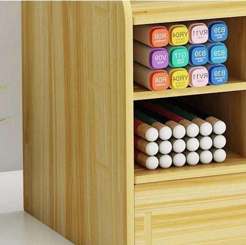 Desk Organizer Pencil Holder  Large Capacity 15 Compartments Pen Holder Multifunctional for Home