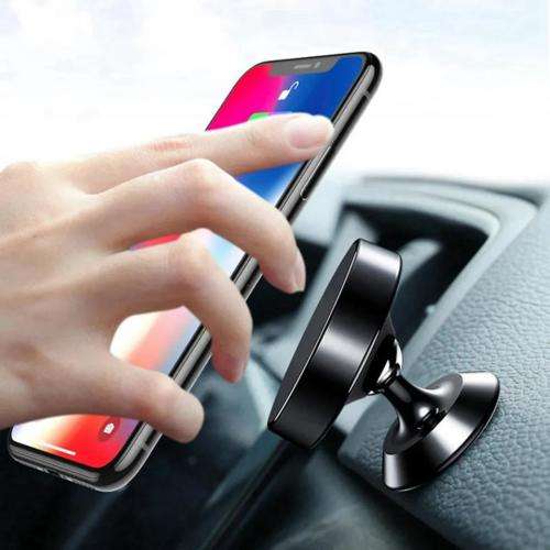 360 Degree Magnetic Phone Car Console Holder Universal Magnet Mobile Phone Mount Car Mobile Holder