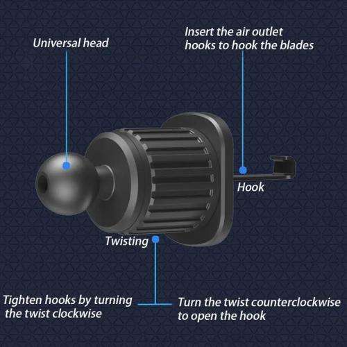 Universal Hook Car Phone Holder Gravity GPS Support Car Air Vent Holder