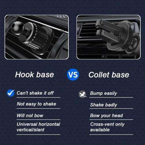 Universal Hook Car Phone Holder Gravity GPS Support Car Air Vent Holder