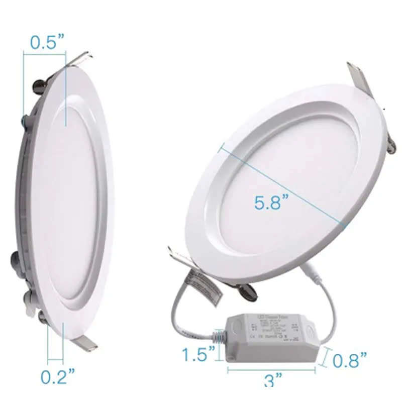 6W Panel Recessed Ceiling Light Downlight