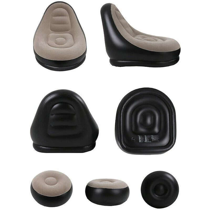 Inflatable Recliner Sofa Gaming Chair Footstool Seat Air