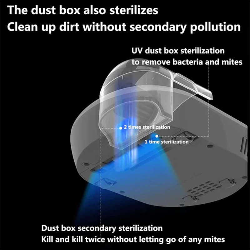 Anti-Dust Mite Vacuum Cleaner Uv Disinfection Steamer Cleaner