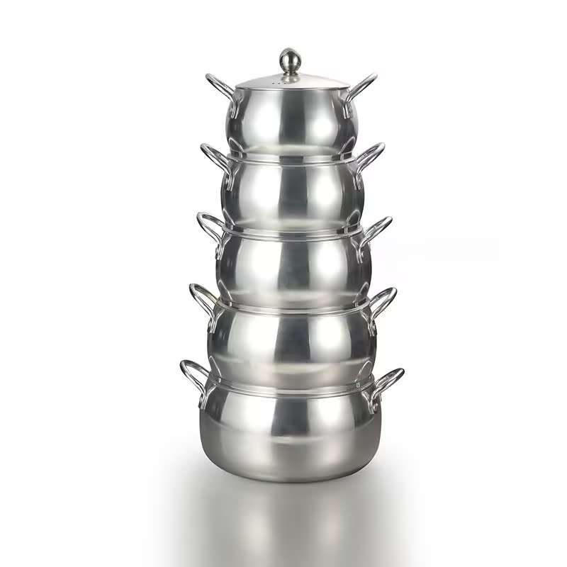 10-Piece Aluminum Pot Set Aluminum Pot Set