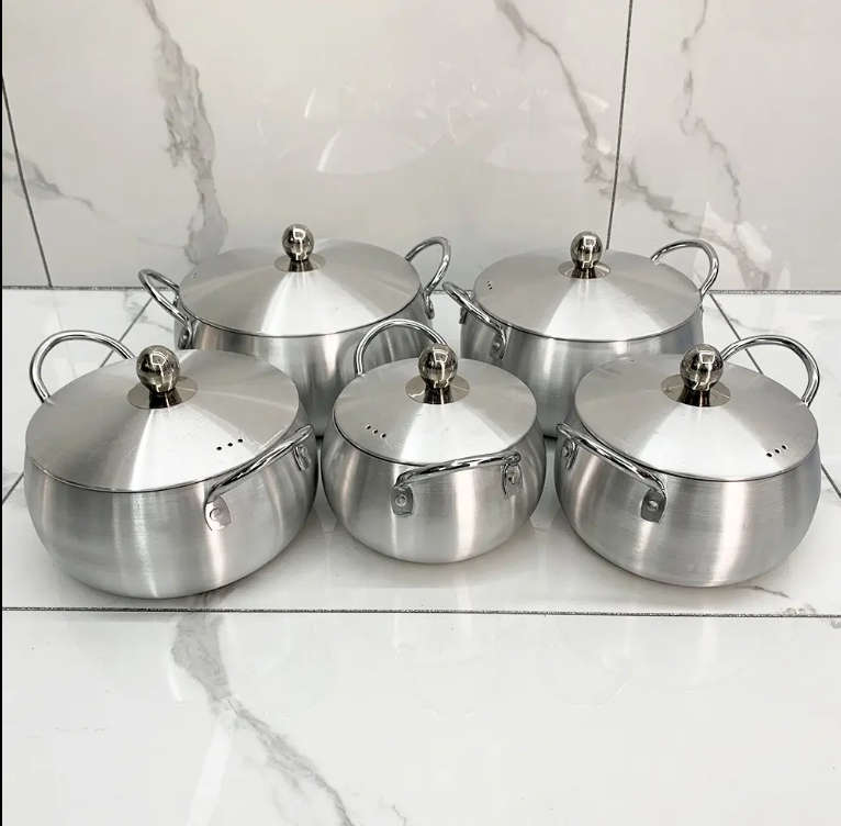 10-Piece Aluminum Pot Set Aluminum Pot Set