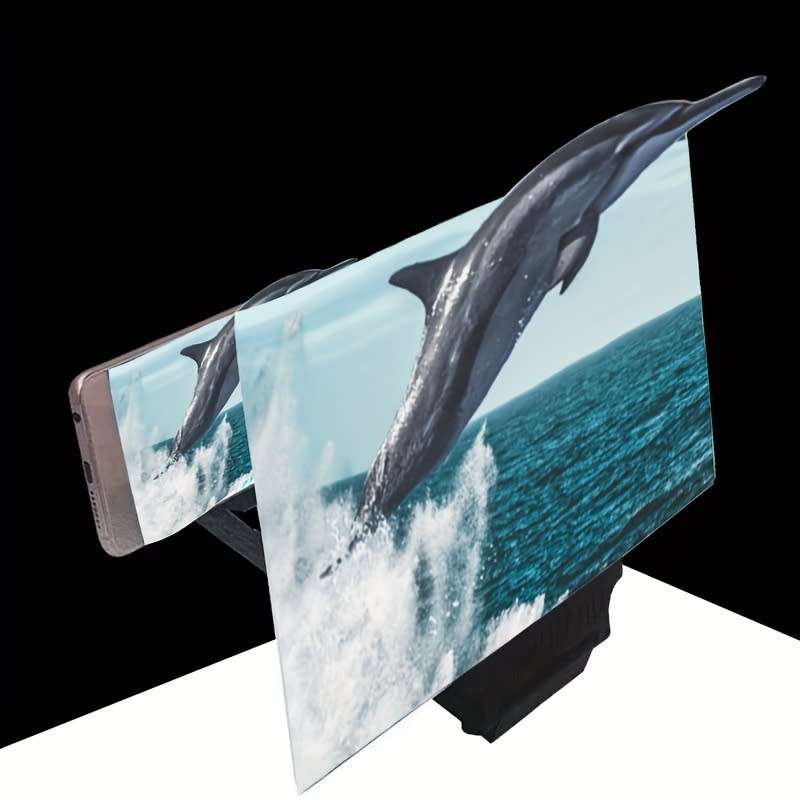 30.48cm 3D Mobile Phone Screen Magnifier Hd Video Amplifier Stand With Movie Game Magnifier Folding