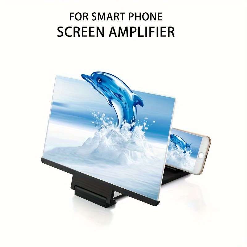 30.48cm 3D Mobile Phone Screen Magnifier Hd Video Amplifier Stand With Movie Game Magnifier Folding