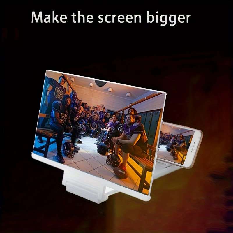 30.48cm 3D Mobile Phone Screen Magnifier Hd Video Amplifier Stand With Movie Game Magnifier Folding