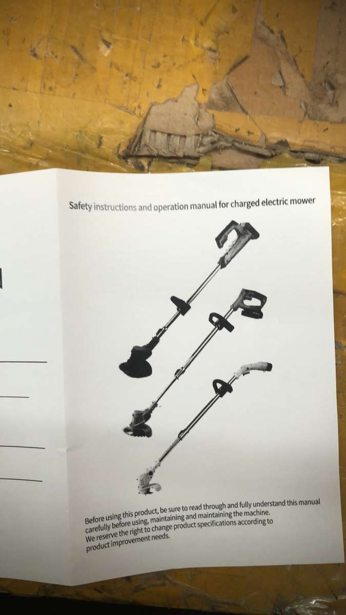 Cordless Lawn Trimmer, Battery Powered Lawn Edger, 2-In-1 Height Adjustable Electric Lawn Mower