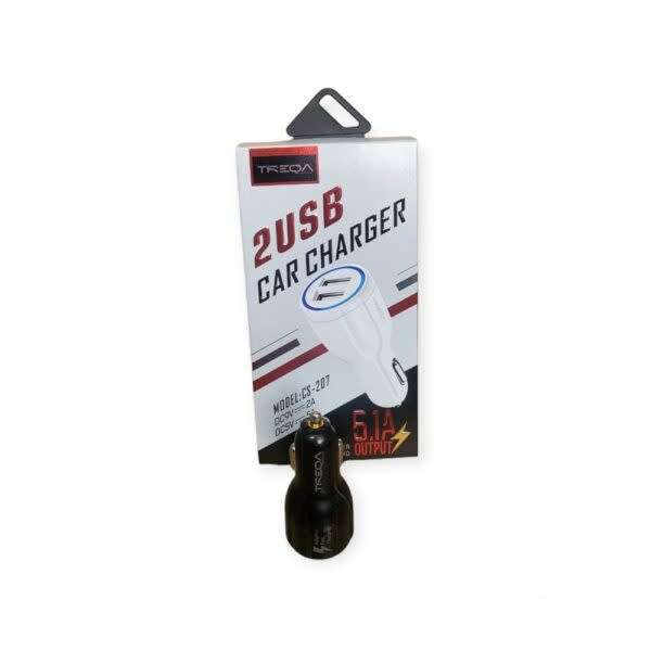 Dual Usb Port Car Charger 5.1A