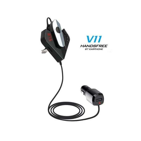 Bluetooth Hands-Free Headset With Car Charger And Car Mp3 Player