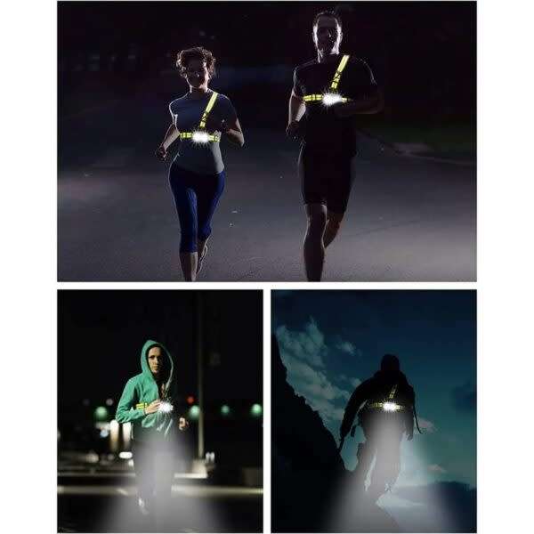 Rechargeable Running Chest Strap Light
