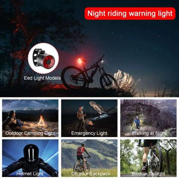 Bicycle Taillight And Headlight 250Mah