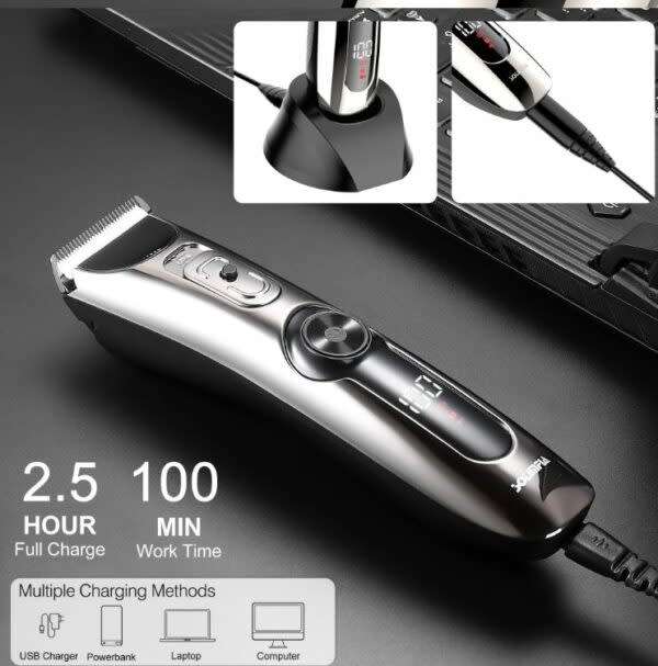 Electric Rechargeable Hair Clipper 2000mah Battery