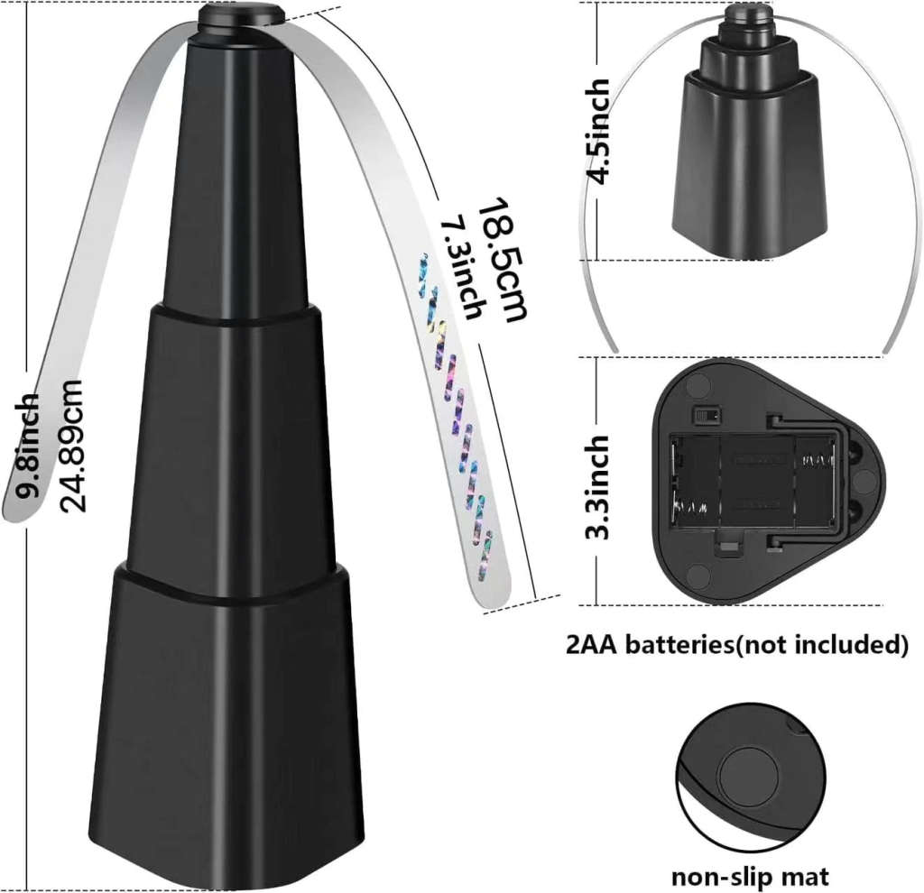 Multifunctional 3-Pack Fly Killer Fan For Dining Table, Indoor And Outdoor Fly Repeller Fan With Hol