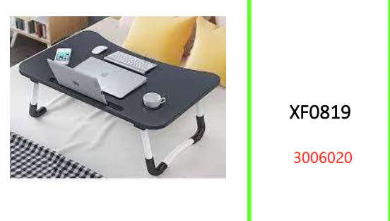 Laptop Table With Tablet Holder And Cup Holder (Black)