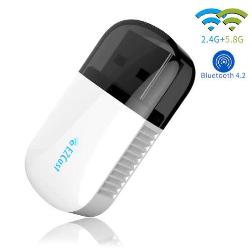 Adapter Wireless Dual Band 2.4G/5G Bluetooth 4.2 Usb Wifi