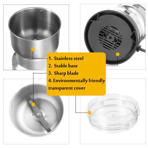 Electric Coffee Grinder Spice Nut Bean Grinder Home Blender (150W)