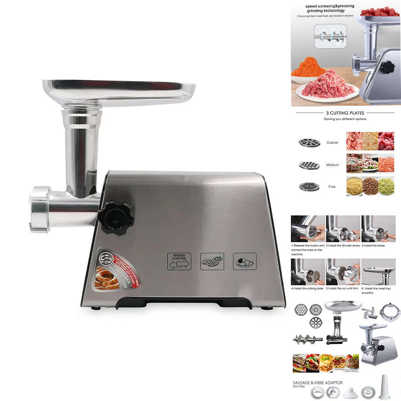 Electric Meat Grinder Sausage Stuffing Machine 1800W