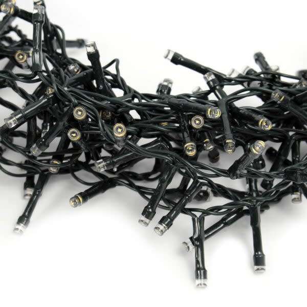 Interconnect Black Wire Fairy Light Warm White 20M