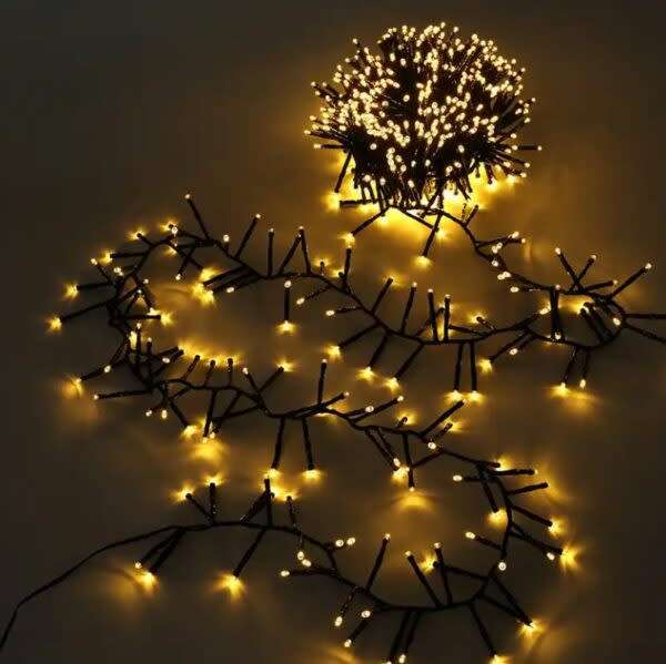 Interconnect Black Wire Fairy Light Warm White 20M