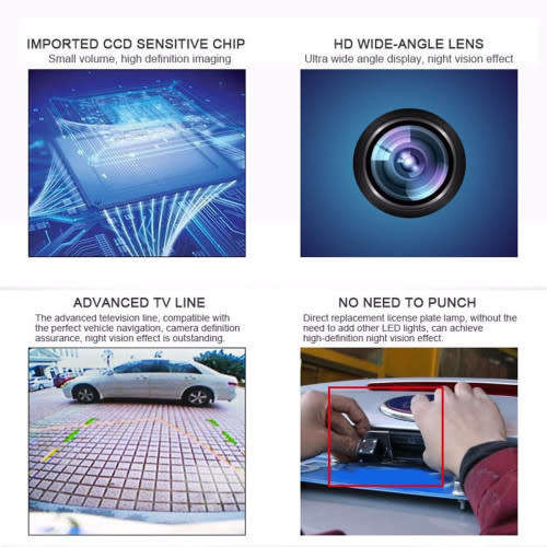 Car Safety Rear View Reversing Camera Parking Reversing Camera Led Night Vision