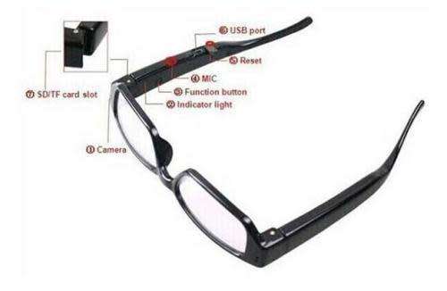 Hd Mini Spy Camera Glasses Hidden Glasses