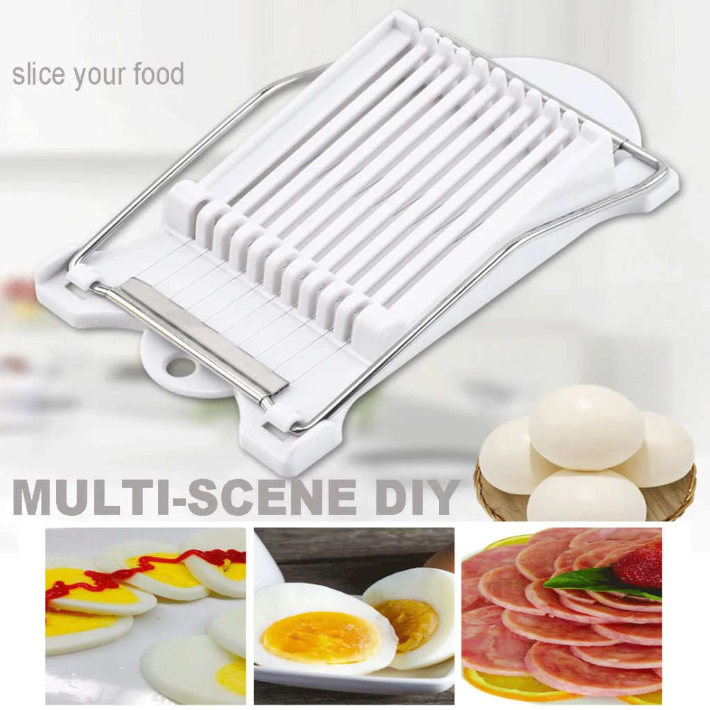 Super Convenient Spam Slicer, Luncheon Meat Slicer, Multipurpose Stainless Steel Wire Egg Slicer, To