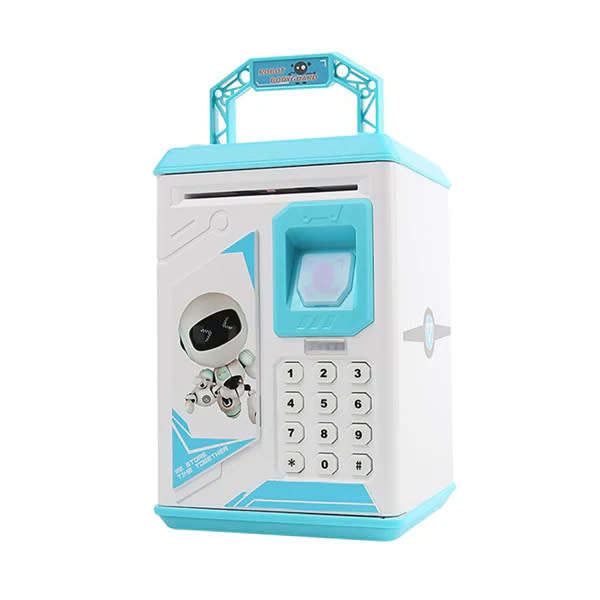 Beautiful And Creative Electronic Piggy Bank Fingerprint Atm Password Piggy Bank (Random Color)