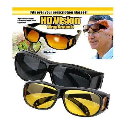 Easy-To-Use Night Vision Driving Anti-Glare Glasses Hd Vision Surround Glasses (Random Color)