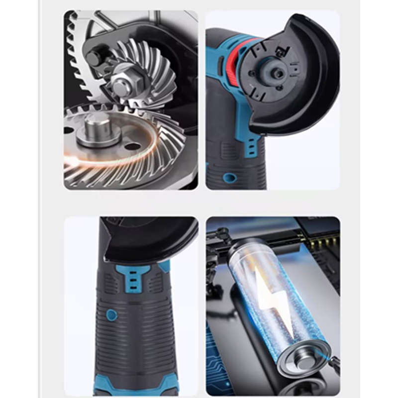 Portable Lithium Rechargeable Electric Angle Grinder With Two Batteries