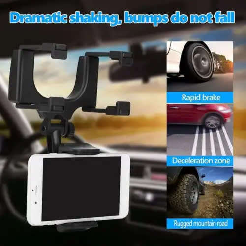 Car Rearview Mirror Mobile Phone Holder