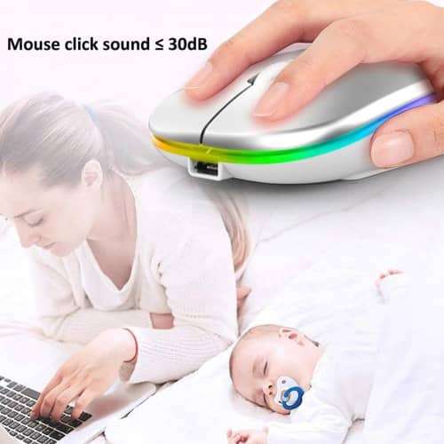 Mini Wireless Mouse Optical Computer Mouse (Random Color)