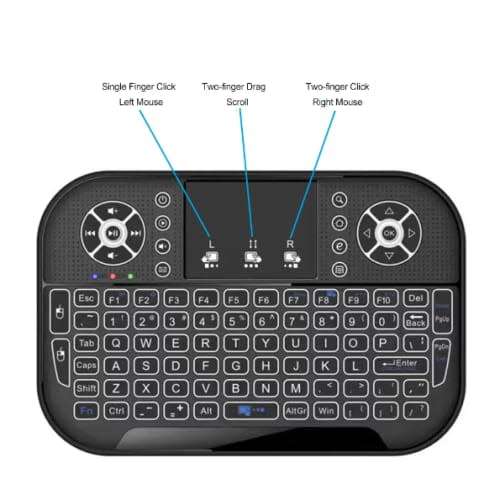 Portable Combo Mini Wireless Keyboard 2.4Ghz Remote Control Keyboard With Touchpad