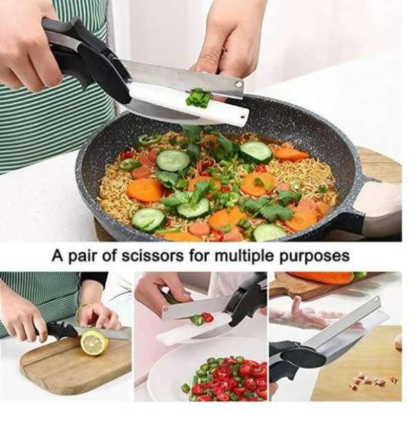 Home Convenient Built-In Cutting Kitchen Scissors
