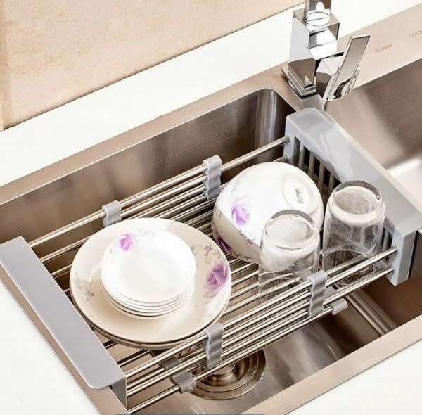 Portable Multifunctional Drain Rack With Adjustable Arms