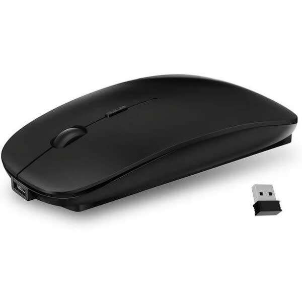 Portable Rechargeable 1200Dpi Optical Wireless Mouse (Random Color)